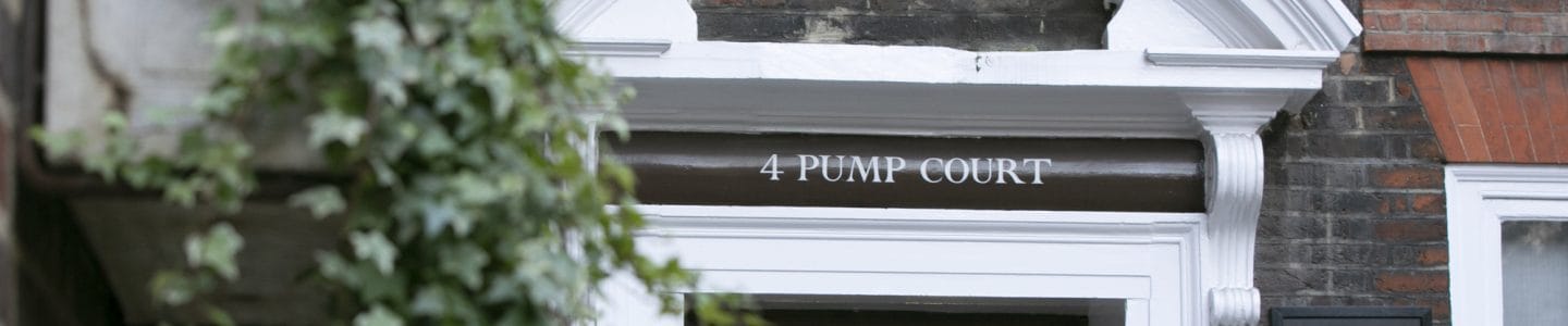 4 Pump Court London chambers