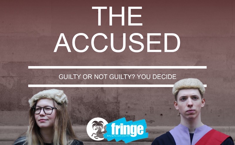 A poster for the Fringe show The Accused